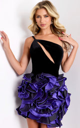Jovani 40141 Black/Purple