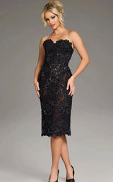 Jovani 40156 Black-Nude
