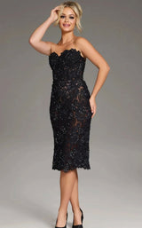 Jovani 40156 Black-Nude