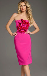 Jovani 40215 Fuchsia-Red