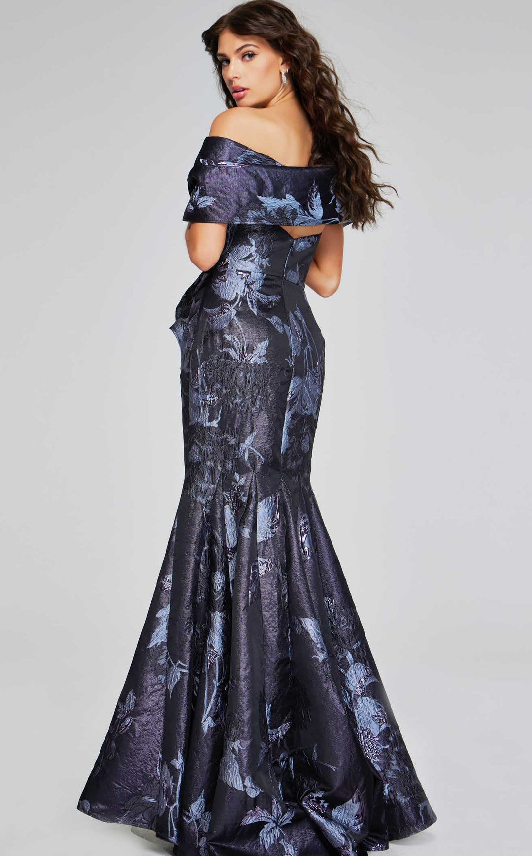 Jovani 40309 Grey-Multi