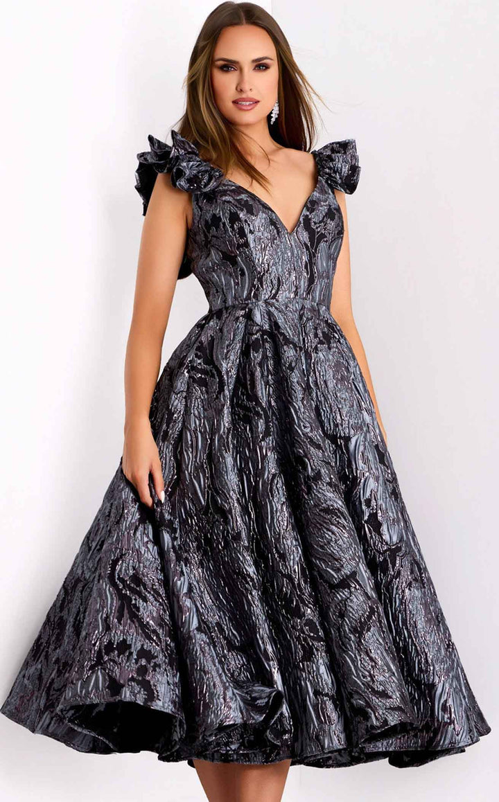 Jovani 40314 Grey-Purple