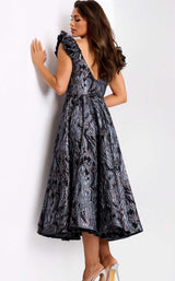 Jovani 40314 Grey-Purple