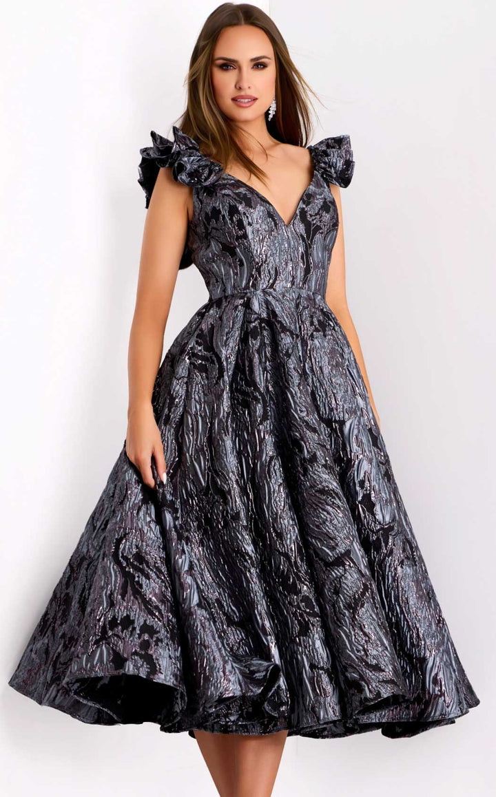 Jovani 40314 Grey-Purple