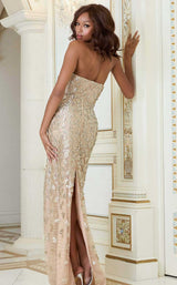 Jovani 40887 Nude/Silver