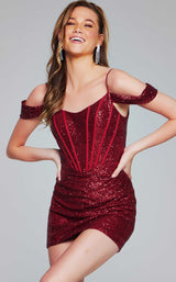 Jovani 40923 Deep-Red