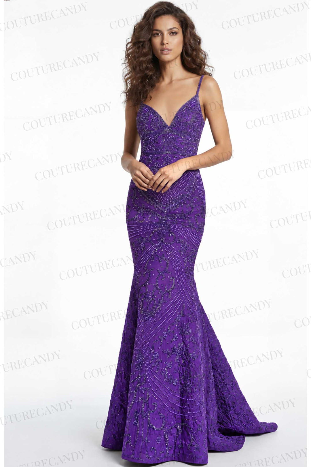 Jovani 41133 Purple