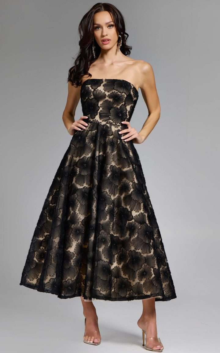 Jovani 41187 Black/Nude