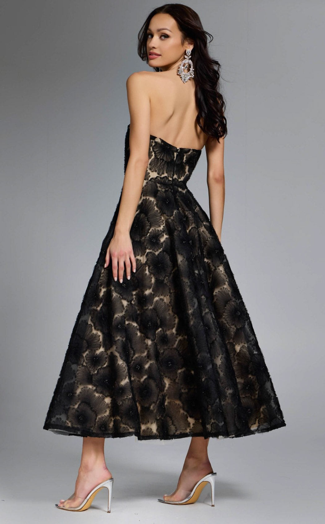 Jovani 41187 Black/Nude