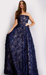 Jovani 41188 Navy/Nude