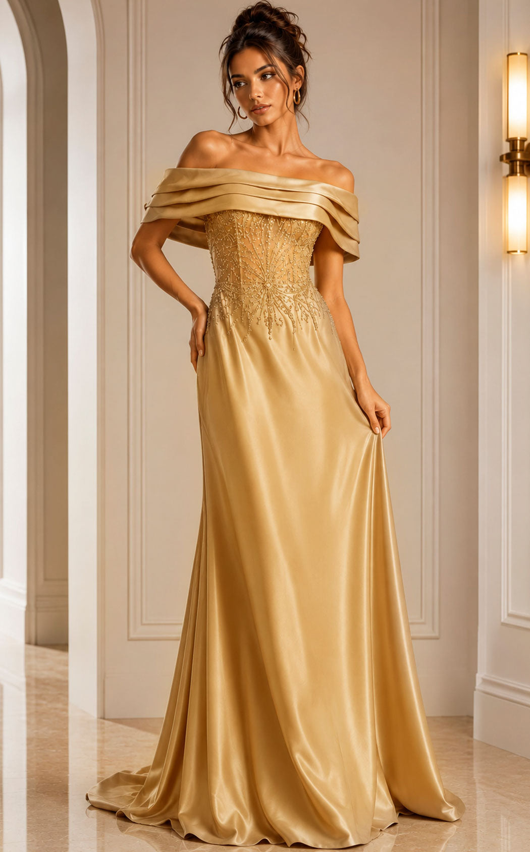 Jovani 41198 Gold