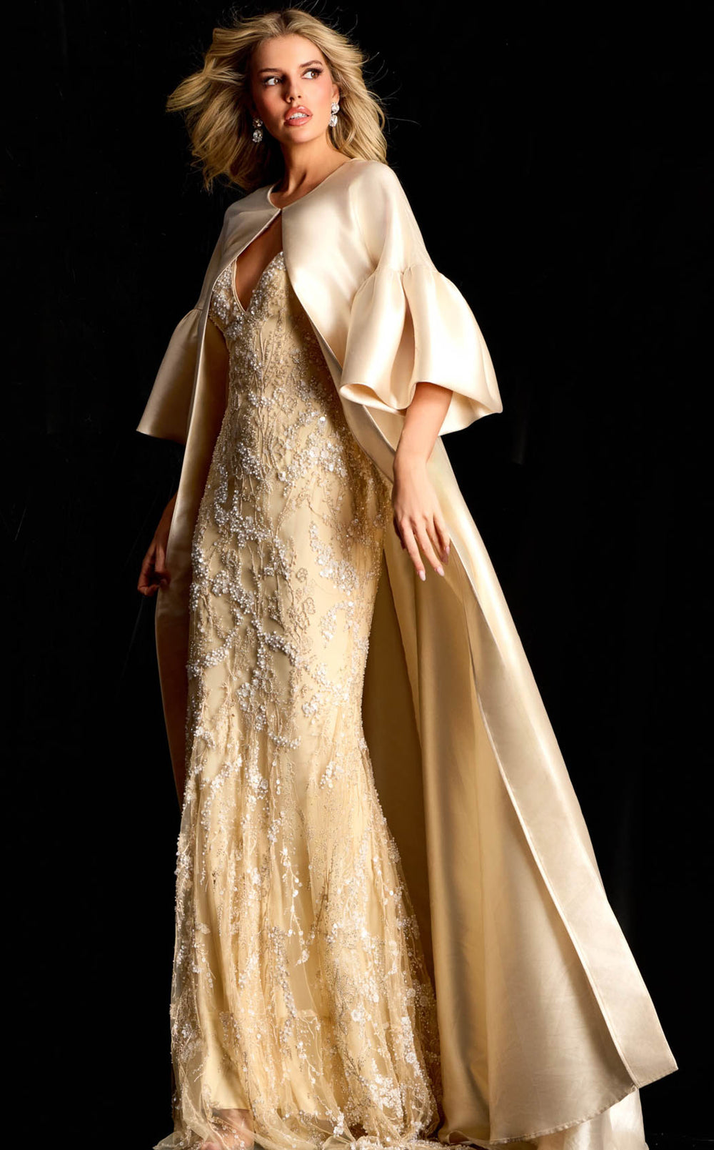 Jovani 42159 Beige