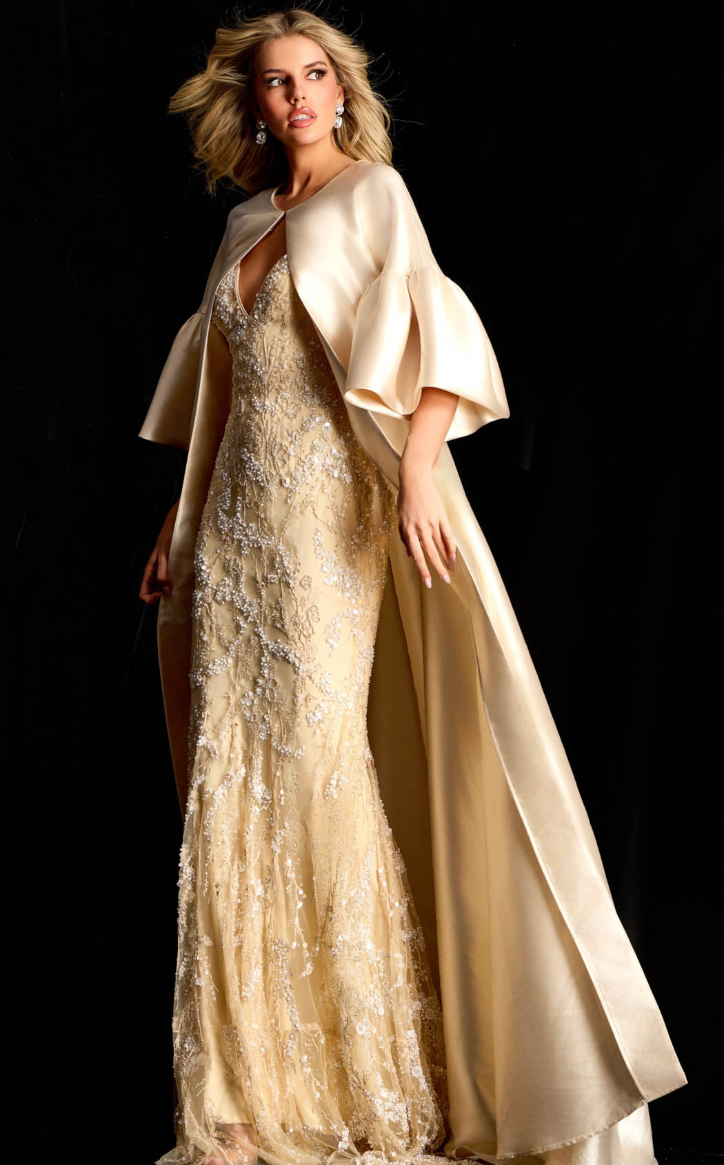 Jovani 42159 Beige