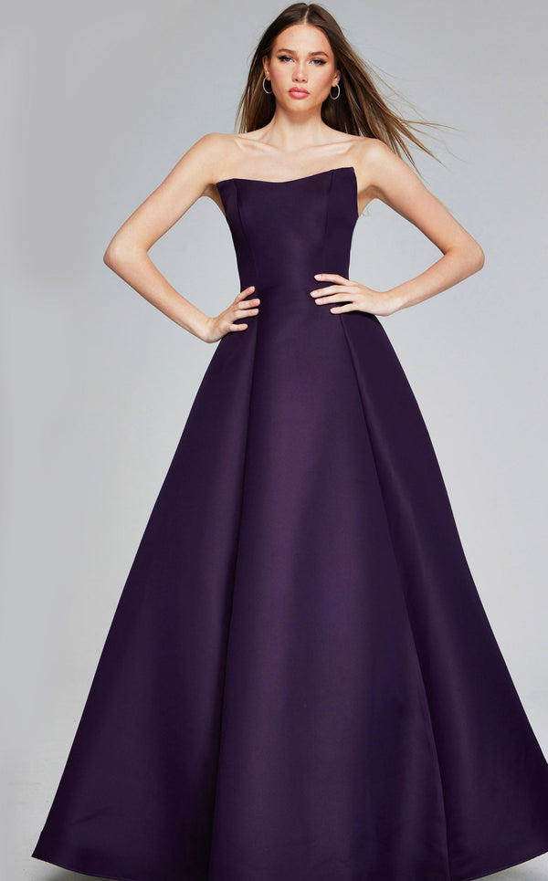 Jovani 42347 Eggplant