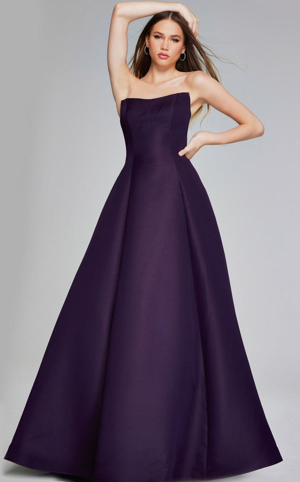 Jovani 42347 Eggplant