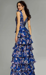 Jovani 42381 Blue-Multi