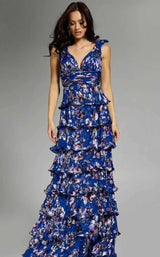 Jovani 42381 Blue-Multi