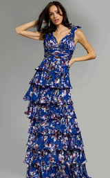 Jovani 42381 Blue-Multi