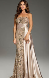 Jovani 42427 Nude/Gold
