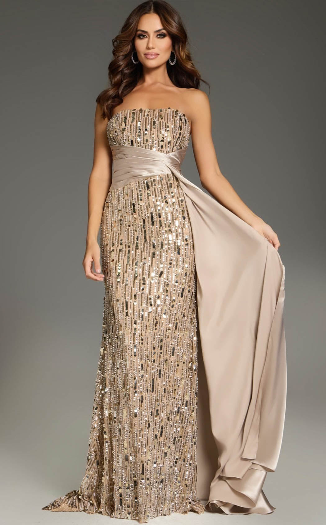 Jovani 42427 Nude/Gold