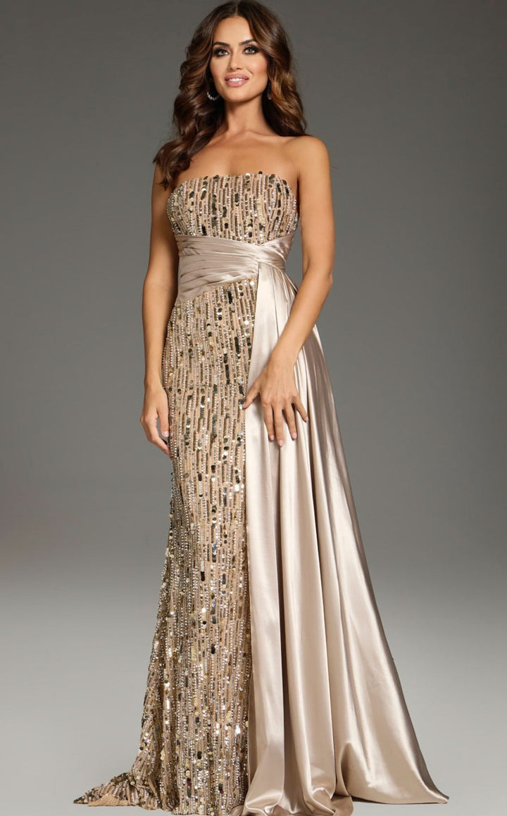 Jovani 42427 Nude/Gold