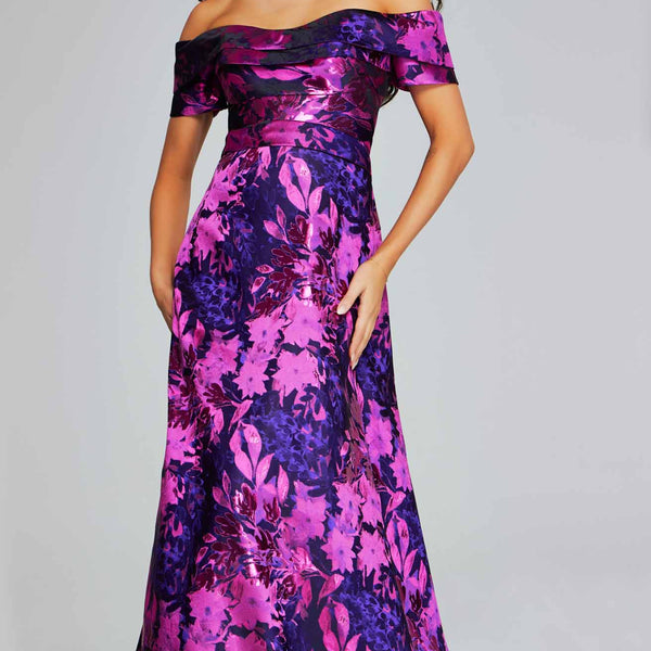 strapless open back dress V-Neck Straps Fuchsia Hi-Low Bridesmaid Dress with Belt – FancyVestido main image 0