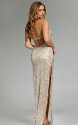 Jovani 42736 Nude/Silver