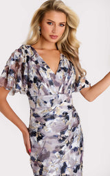 Jovani 43046 Grey-Multi