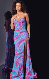 Jovani 43058 Orchid/Pink/Blue