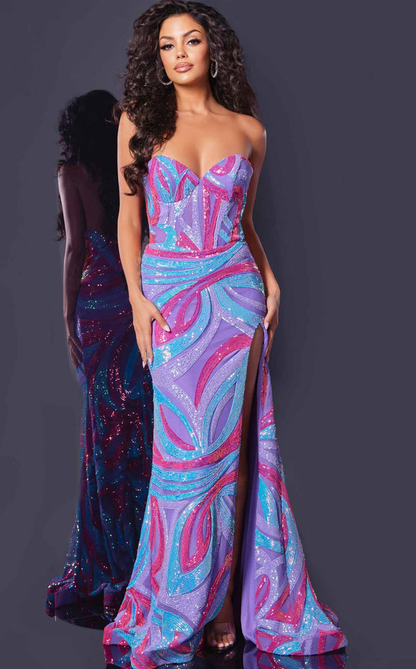 Jovani 43058 Orchid/Pink/Blue