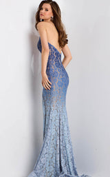 Jovani 43383 Navy-Light-Blue