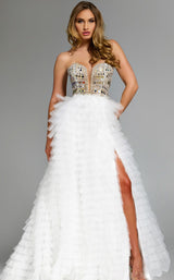 Jovani 43412 Off-White
