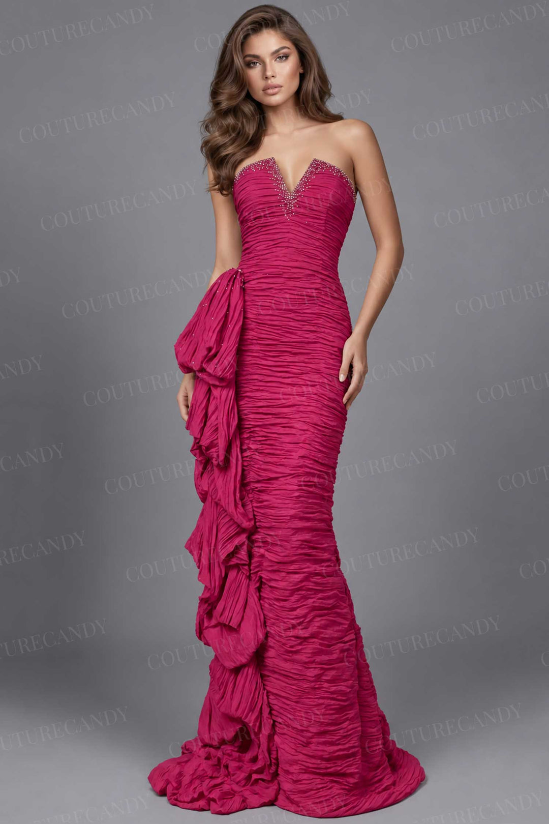 Jovani 43644 Fuchsia