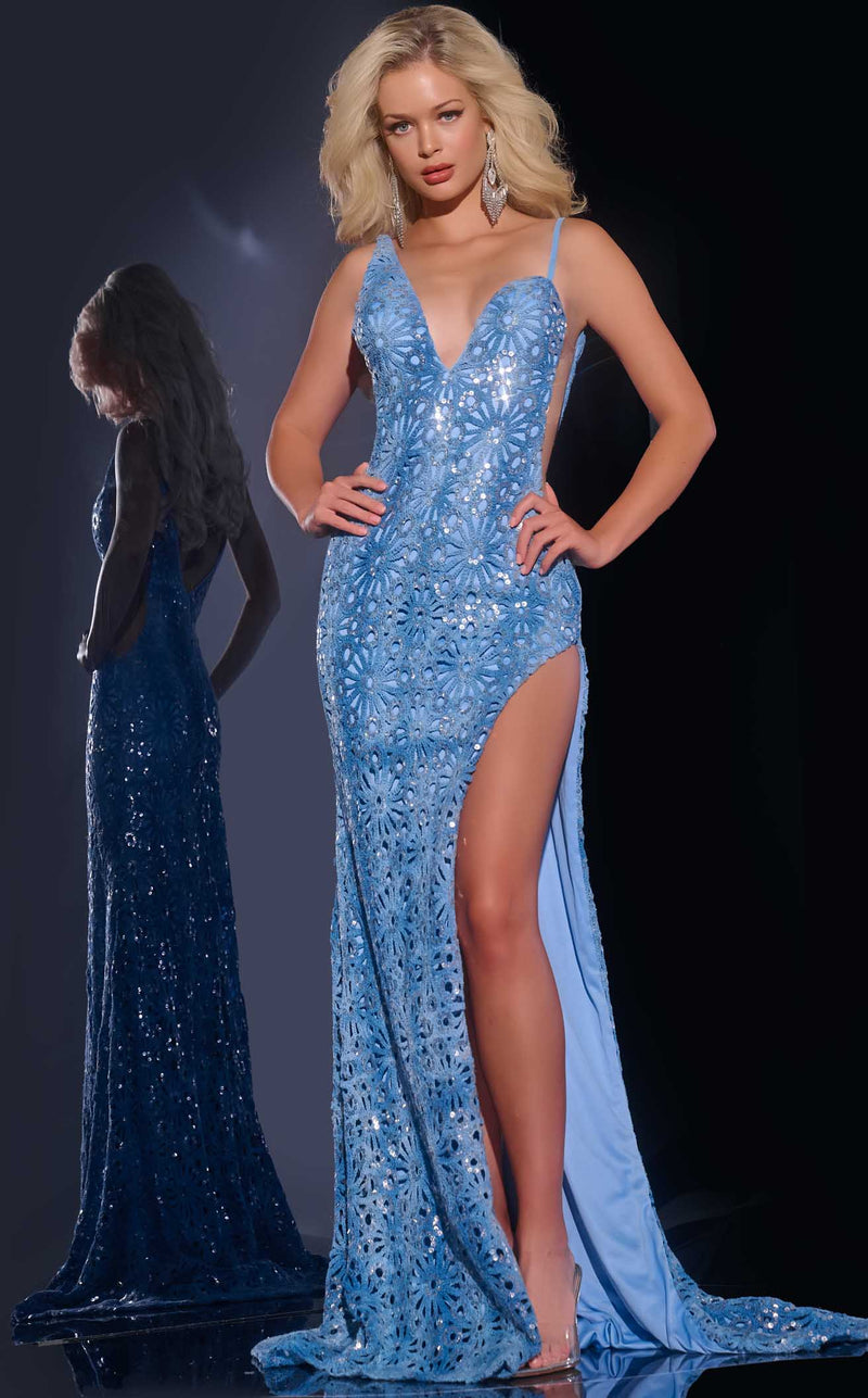 Jovani 43673 Blue