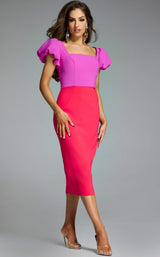 Jovani 43756 Fuchsia/Lipstick