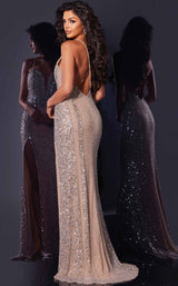 Jovani 43918 Nude/Silver