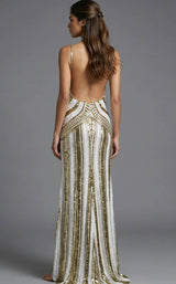 Jovani 43953 White/Gold