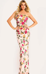 Jovani 44011 Pink-Multi