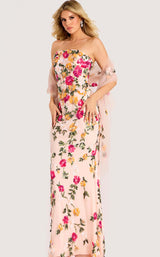 Jovani 44011 Pink-Multi