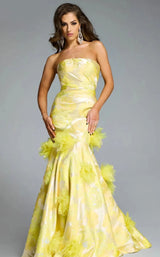 Jovani 44351 Yellow-Multi