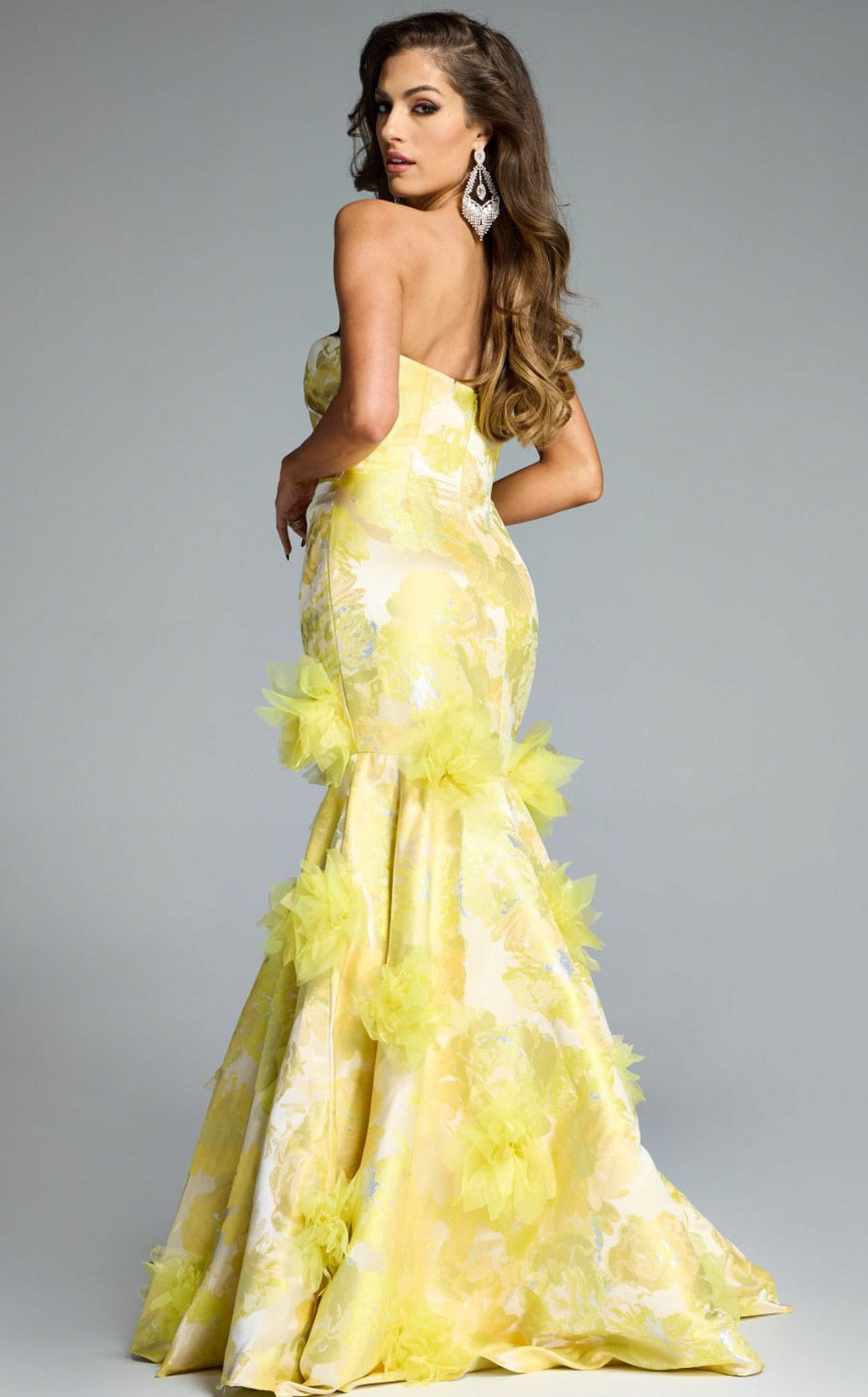Jovani 44351 Yellow-Multi