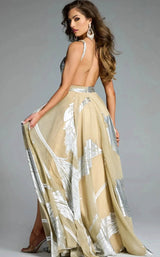 Jovani 44421 Nude/Silver