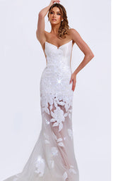 Jovani 44437 Off-White