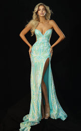 Jovani 44621 Iridescent-Aqua
