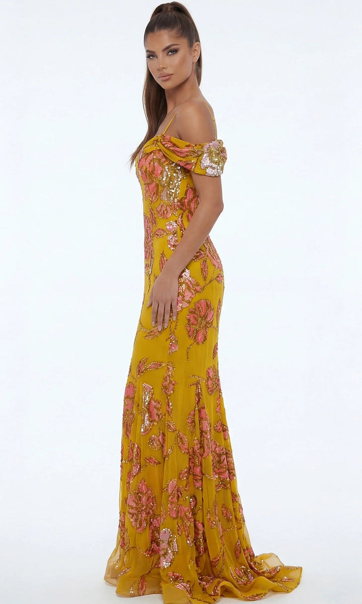 Jovani 44652 Yellow-Multi