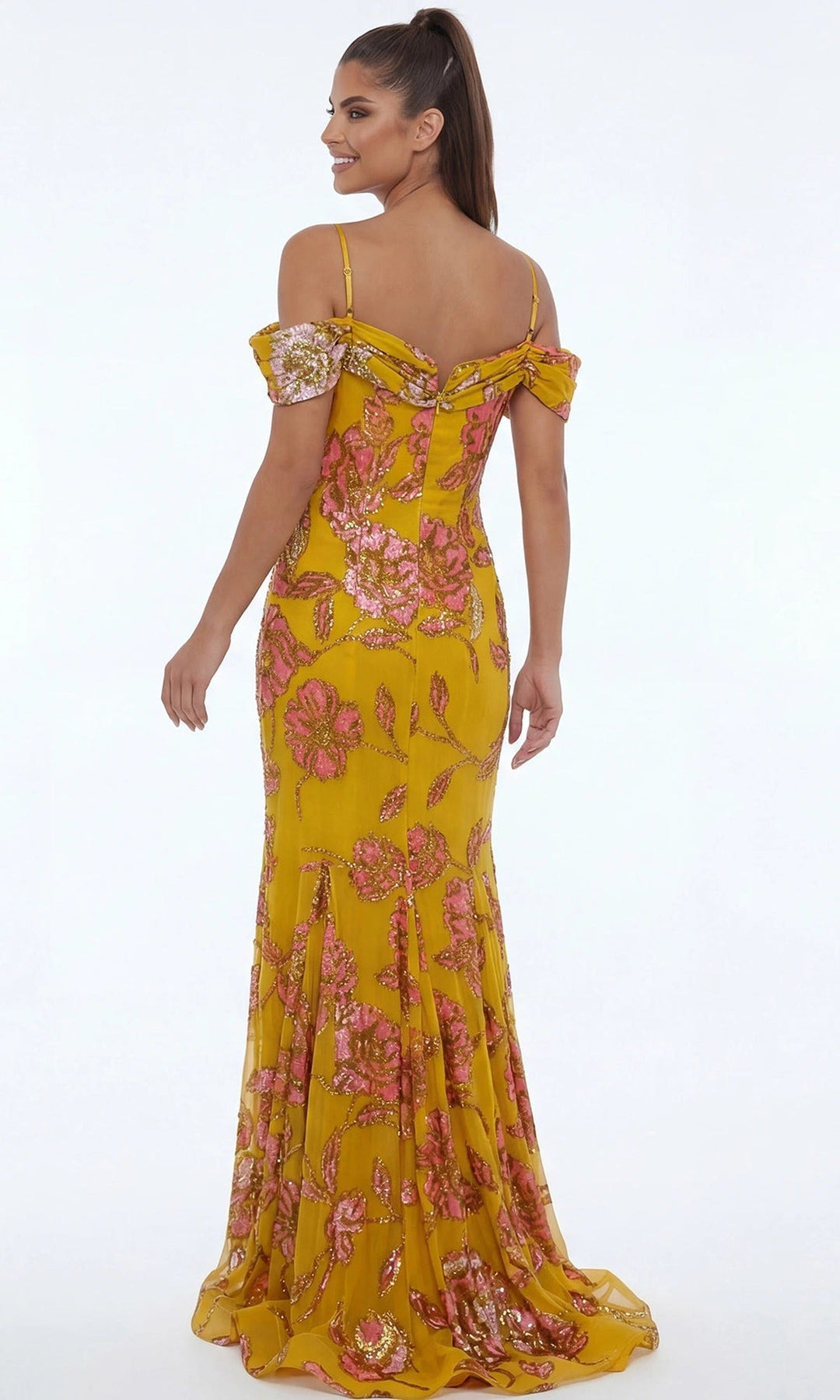 Jovani 44652 Yellow-Multi
