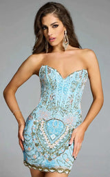 Jovani 45266 Blue-Multi