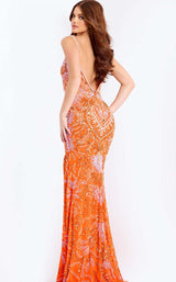 Jovani 45268 Orange-Multi
