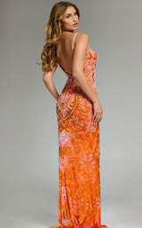 Jovani 45268 Orange-Multi