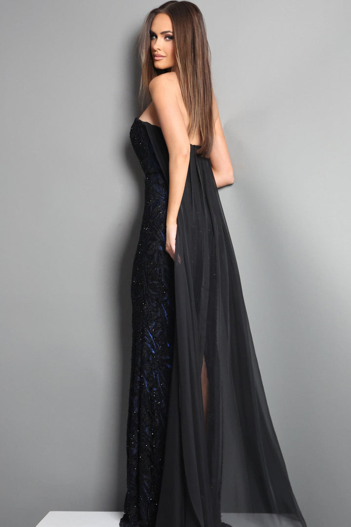 Jovani 45306 Black/Blue